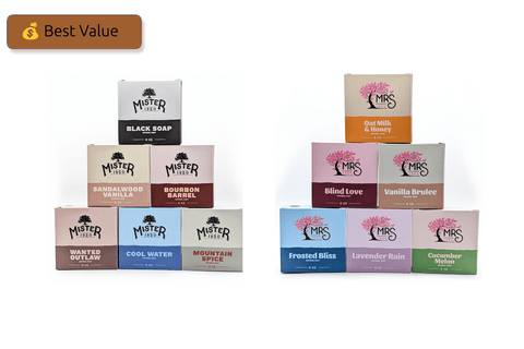 His & Hers 12 - Bar Bundle - natural soap